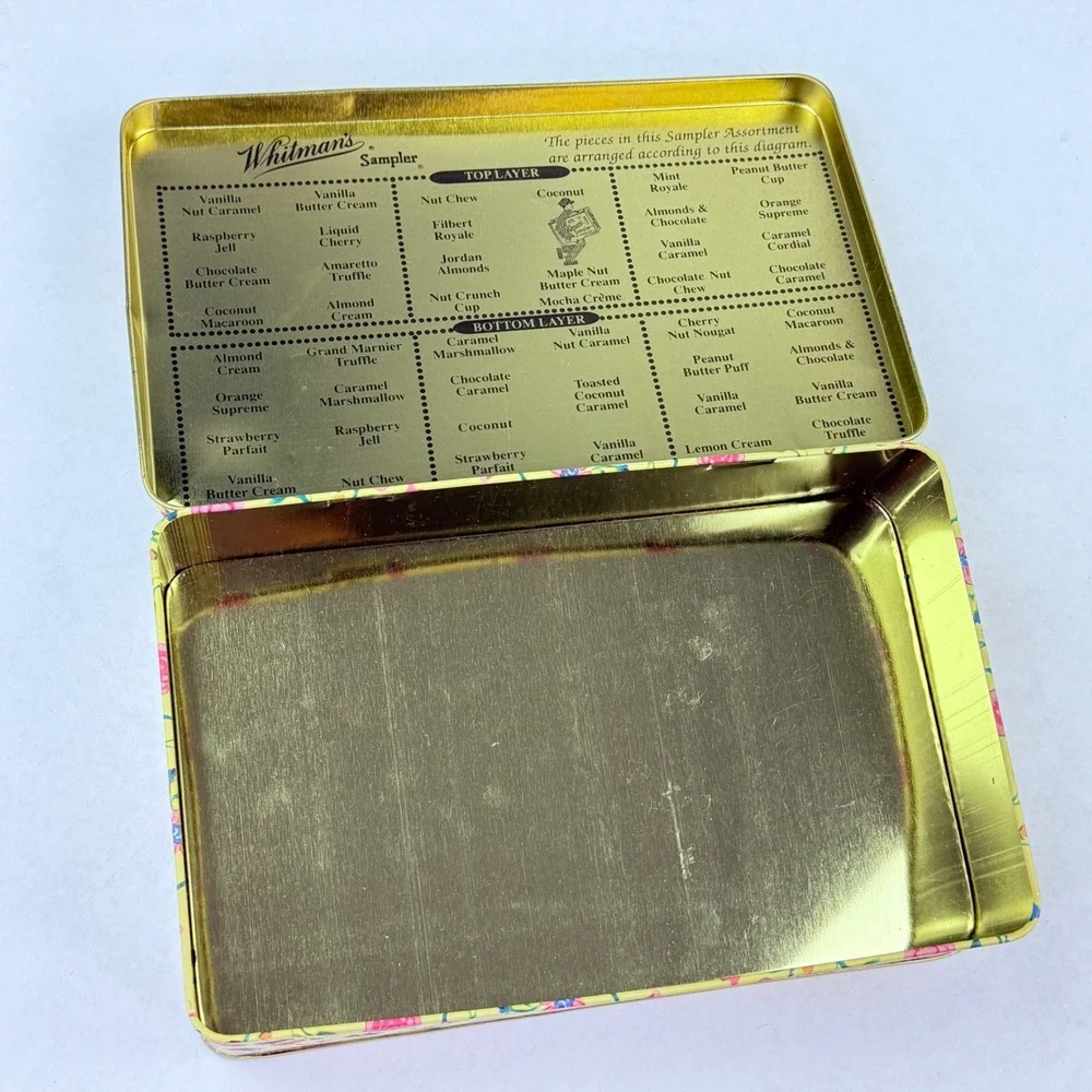 Whitman's Sampler 150th Anniversary Limited Edition‎ Tin 1992 Floral Vintage
